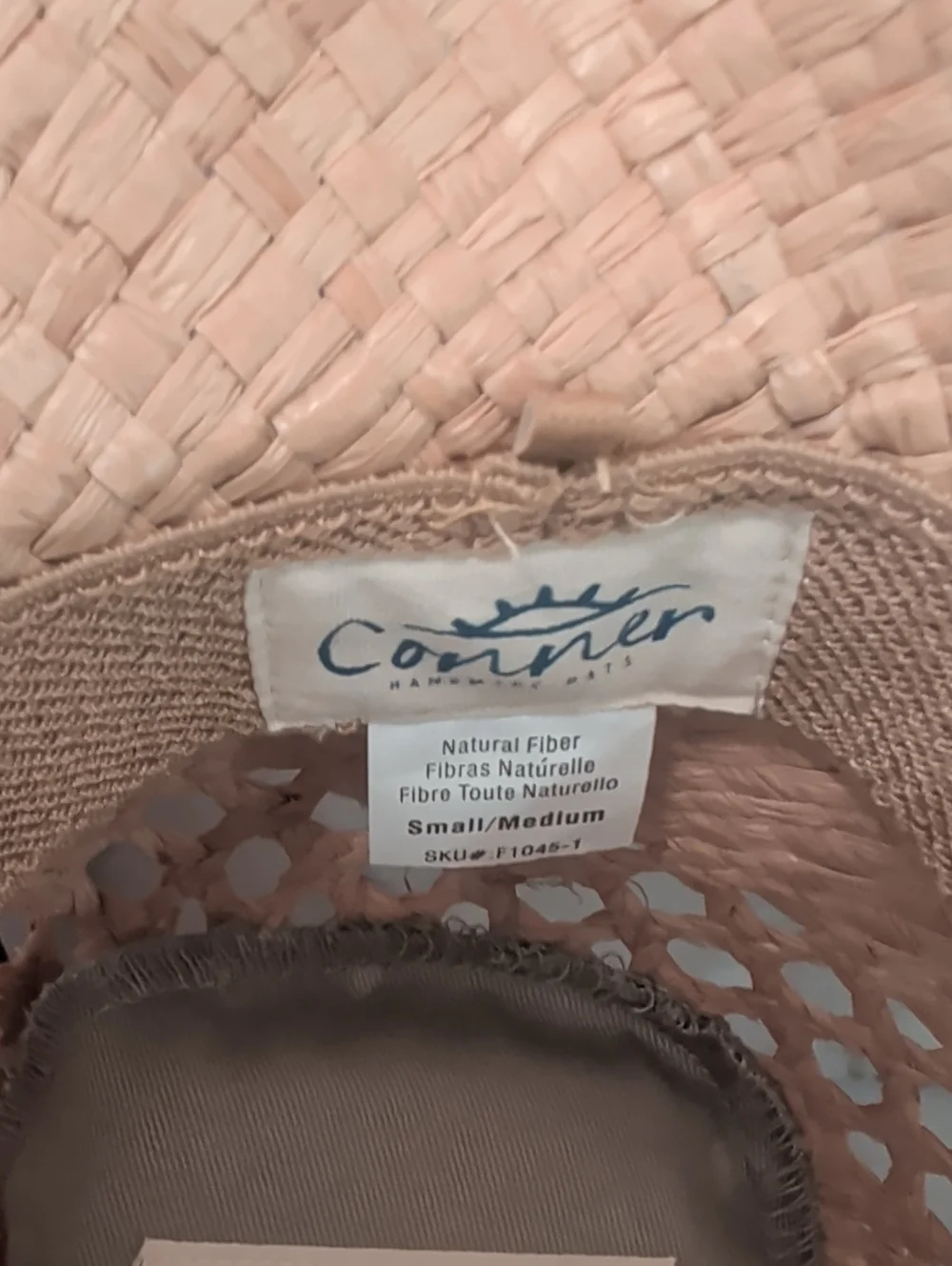 Handmade Woven Straw Fedora Hat  with Brown Band